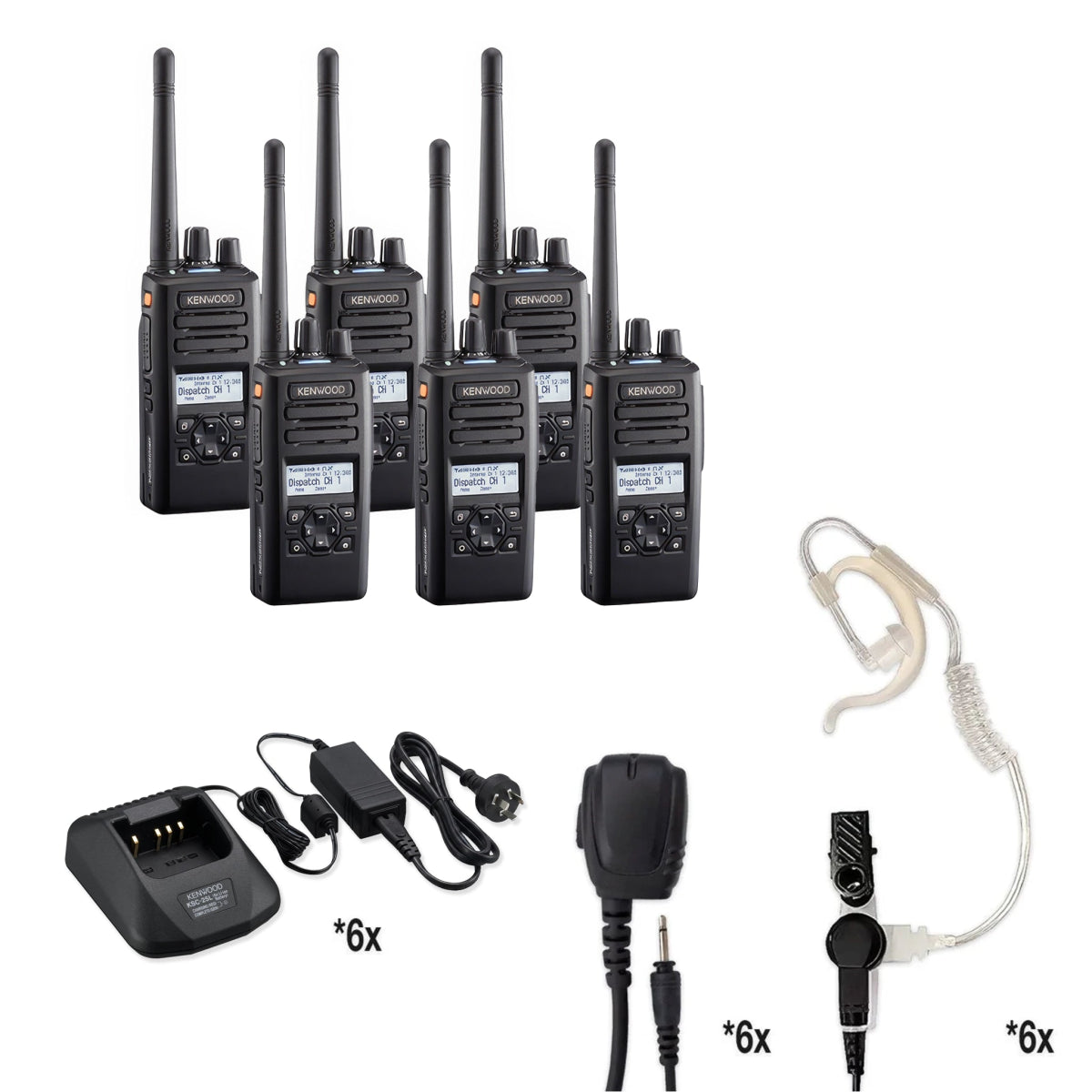 Kenwood NX - 3320 (NX - 3000 Series) UHF Two Way Radio | Bundle Package - Kenwood - NX-3320K2-WPITRQ-K-WPTEH-TLKSC-25LS-Programming(Match)