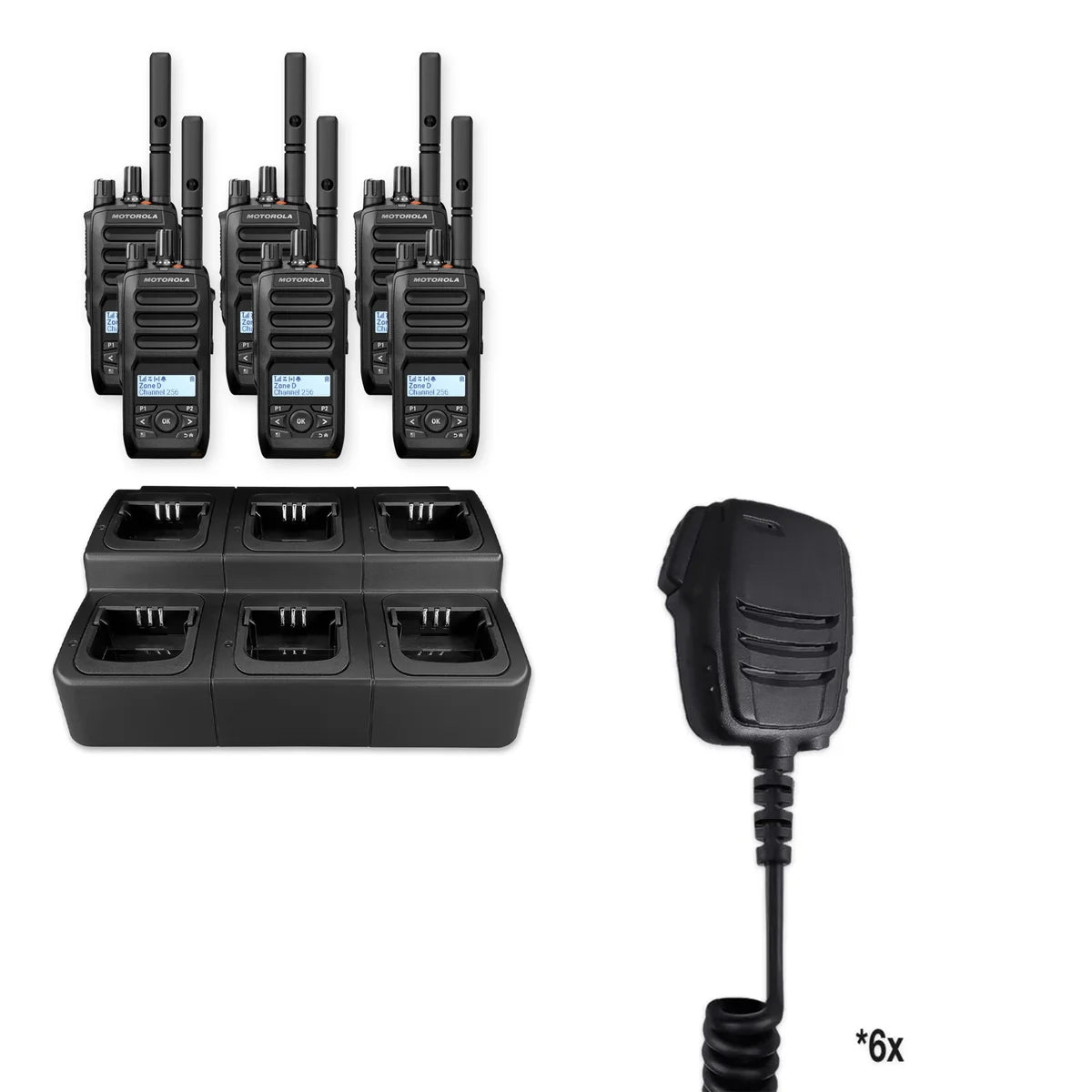 Motorola R5 Two Way Radio | Rapid Deployment Bundle Package - Motorola - R5 - FKP - RWPMPN4293 - WPWNC