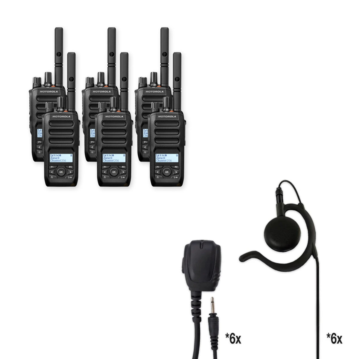 Motorola R5 Two Way Radio | Rapid Deployment Bundle Package - Motorola - R5 - NKP - RWPMPN4293 - WPITRQ - WPEH - TL