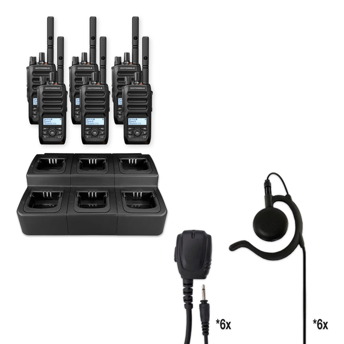 Motorola R5 Two Way Radio | Rapid Deployment Bundle Package - Motorola - R5 - FKP - RWPMPN4293 - WPITRQ - WPEH - TL