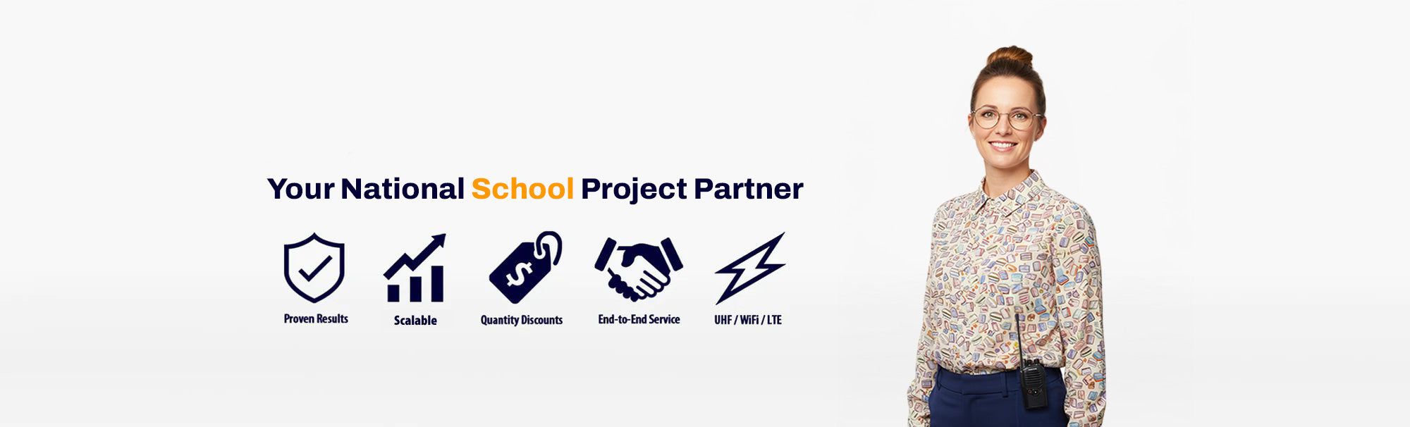 Shop two-way radios for schools, education, and campuses.