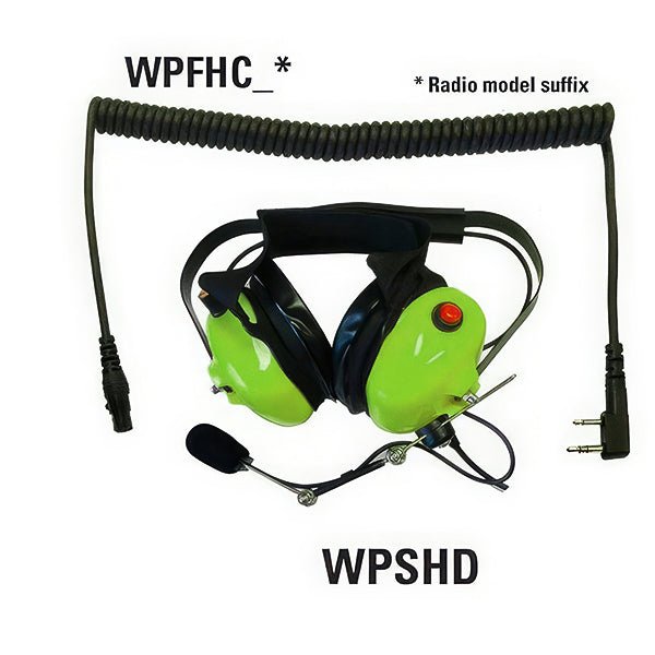 Smart Heavy Duty Hearing Protection Headset - Model WPSHD - F - Wireless Pacific - WPSHD - F