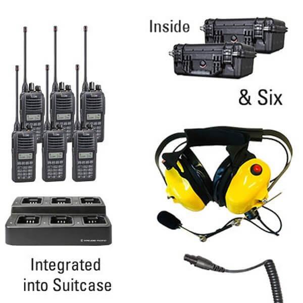 Icom IC-F2100D/F1100D iDAS Digital Portable Radio "Six Pack"-Icom-ICF21-11DT-6-SHD-S