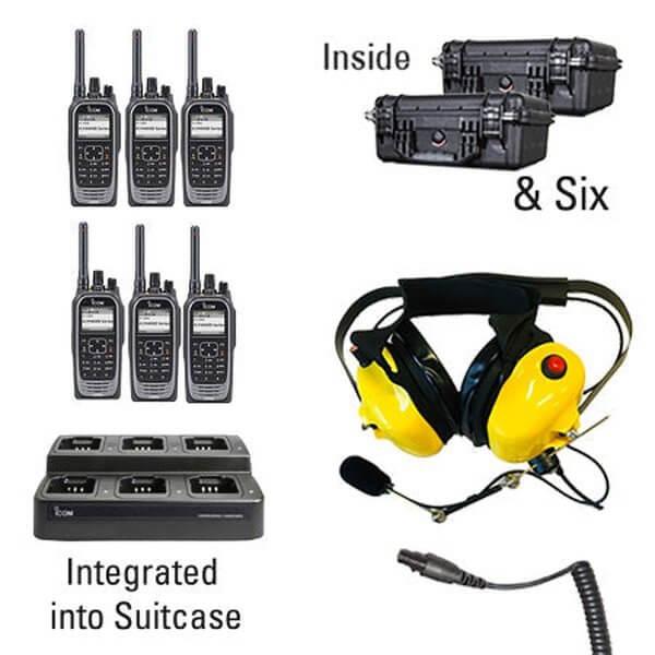 Icom IC-F4400D / F3400D NXDN iDAS Digital Portable Radio "Six Pack"-Icom-ICF44-34DT-6-SHD-S