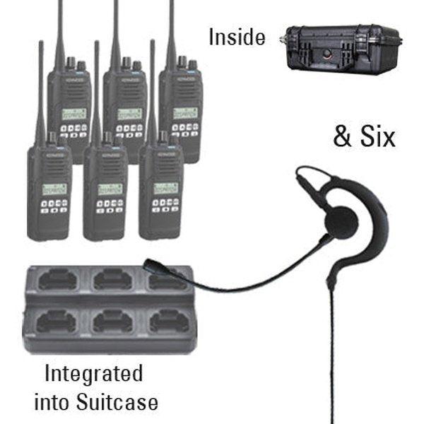 Kenwood NXDN DMR Digital NX1300 TK3710 Analog Radio Six Pack