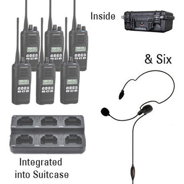 Kenwood NXDN DMR Digital NX1300 TK3710 Analog Radio Six Pack