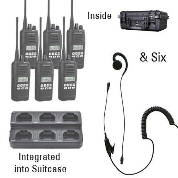 Kenwood NX - 1300 DMR / NXDN Two Way Radio Bundle Package - Kenwood - NX1300 - 6 - SSM - S