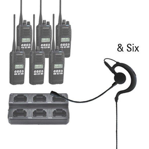 Kenwood NX - 1300 DMR / NXDN Two Way Radio Bundle Package - Kenwood - NX1300 - 6 - ULH