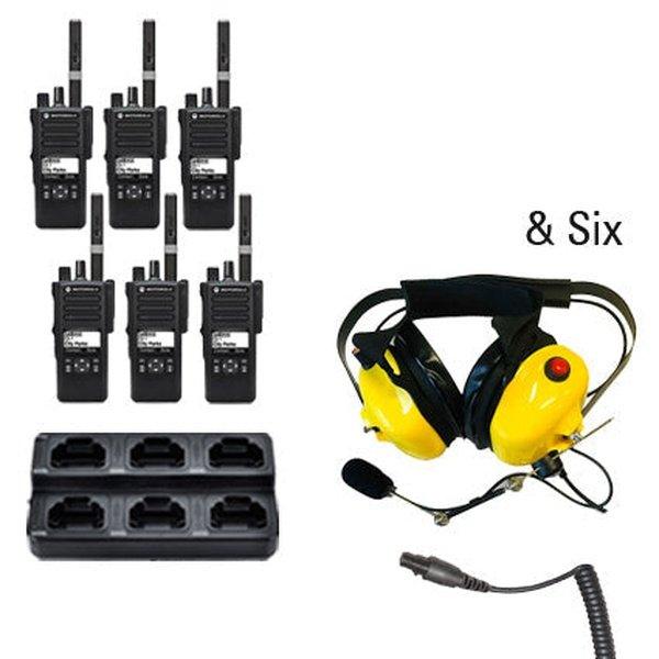 Motorola MotoTRBO Digital DP3441e DP4000e Radio Six Pack
