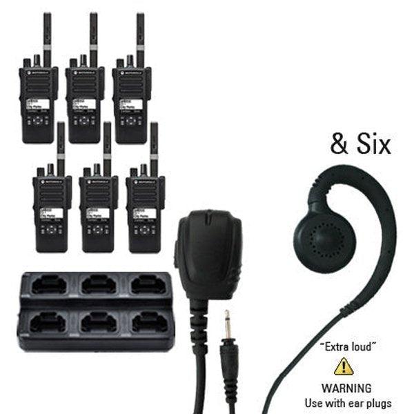 Motorola MotoTRBO Digital DP3441e DP4000e Radio Six Pack