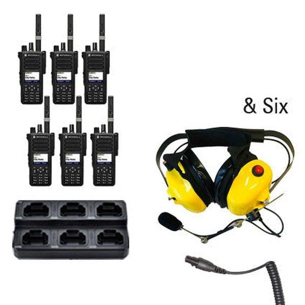 Motorola MotoTRBO Digital DP3441e DP4000e Radio Six Pack