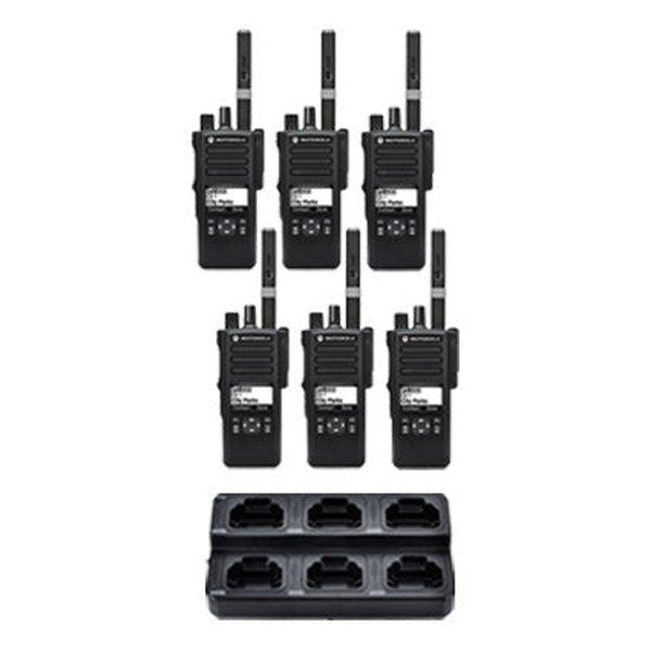 Motorola MotoTRBO Digital DP3441e DP4000e Radio Six Pack