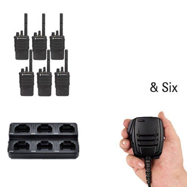 Motorola MotoTRBO Digital DP3441e DP4000e Radio Six Pack